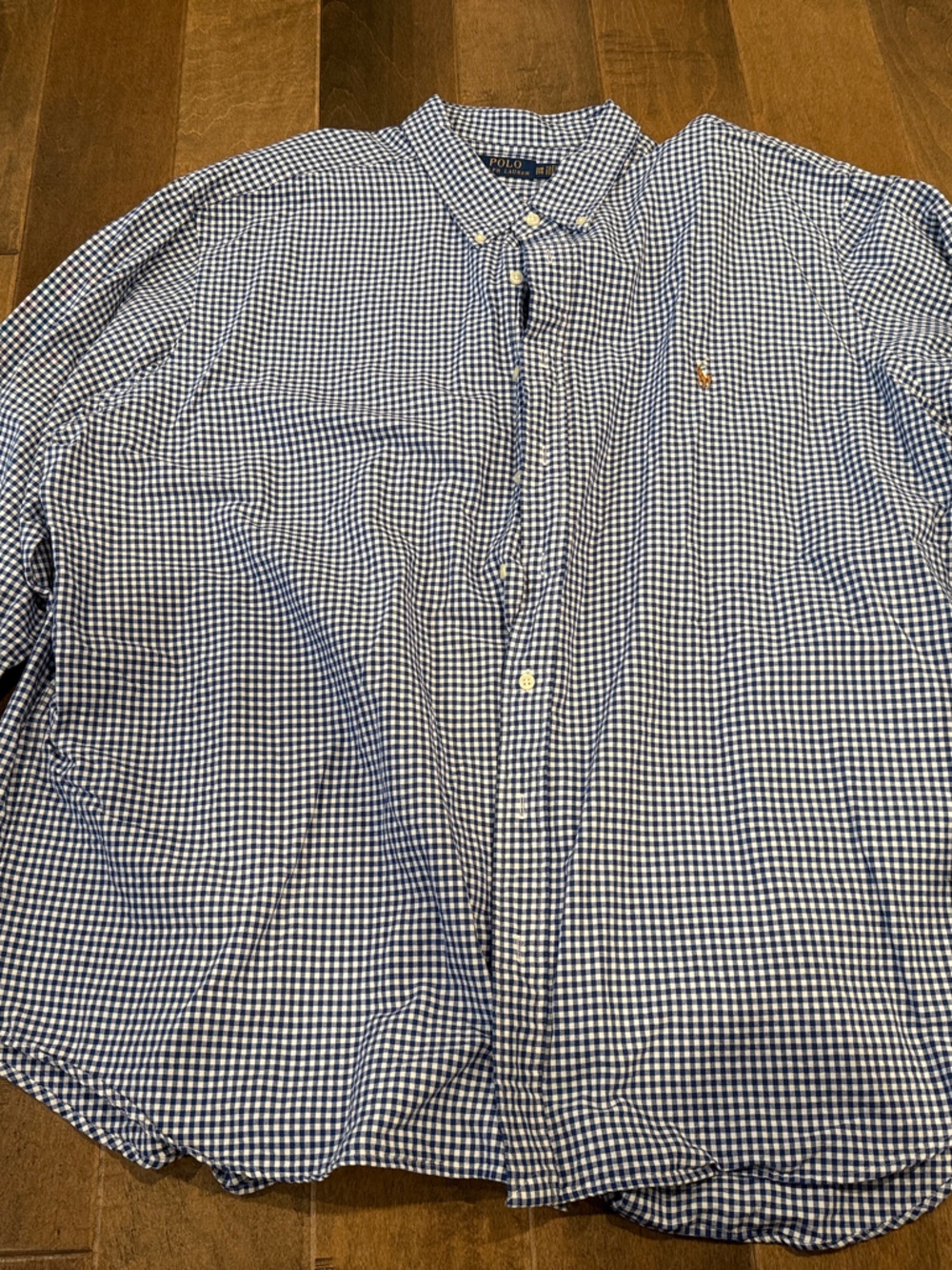 Polo by Ralph Lauren Blue Gingham Button-Up Shirt